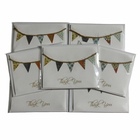 Banner Thank You Card Bundle Set of 7 White - Picture 8 of 10